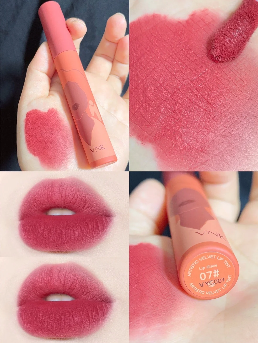 

Matte velvet lip gloss, soft silk foam, women's cosmetics, beauty, waterproof and durable makeup, new fabrics
