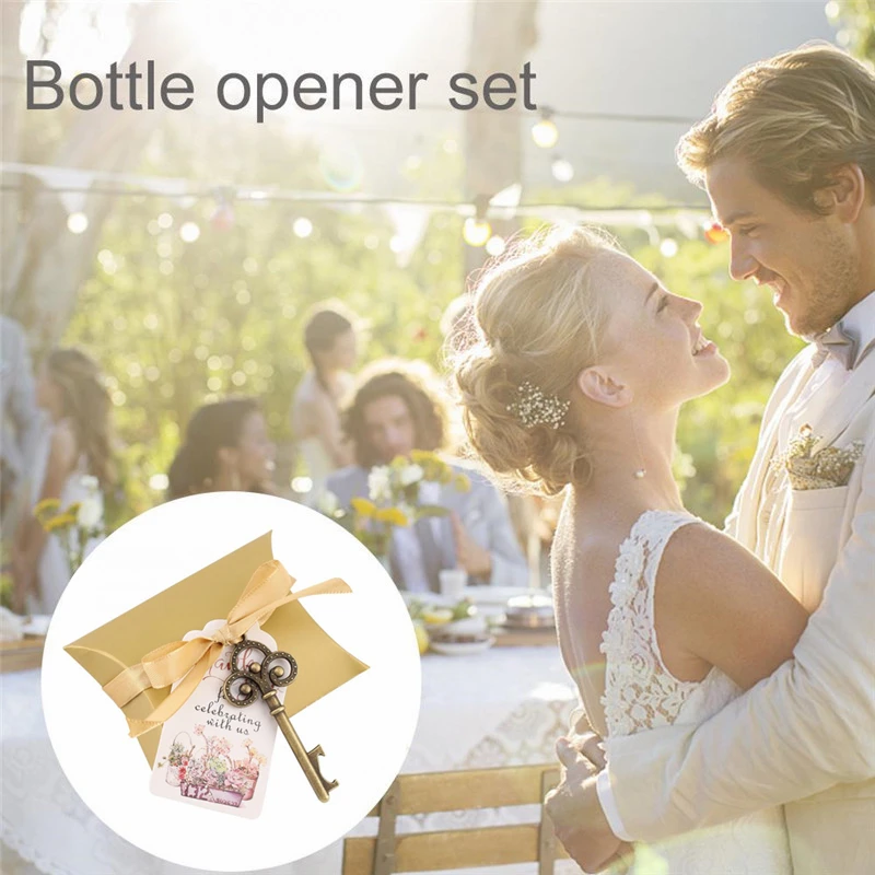 50 шт./компл. открывалка для бутылок в форме ключа конфетная коробка свадебных