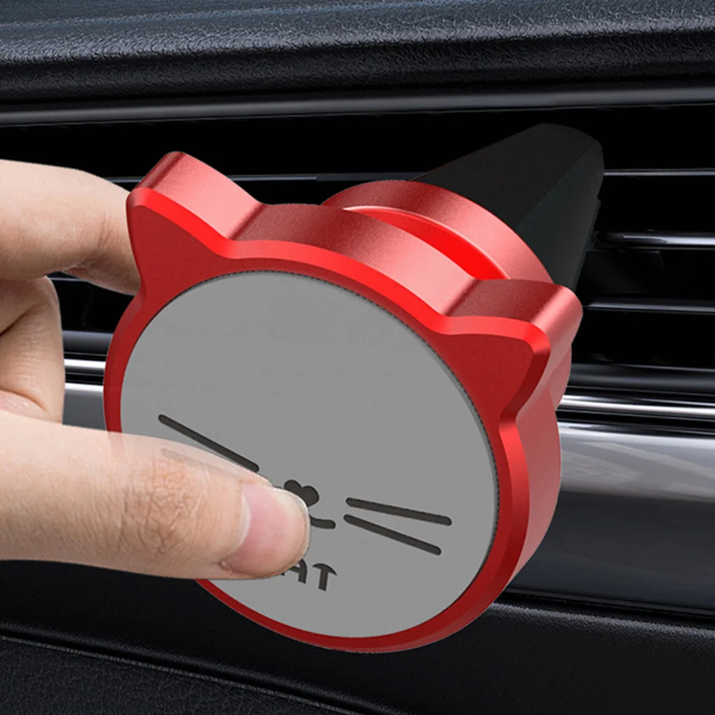 

6 Strong Magnets Cute Magnetic Aluminum Alloy Mobile Phone Holder Metal Ball Head- Design Compatible with Most Phone