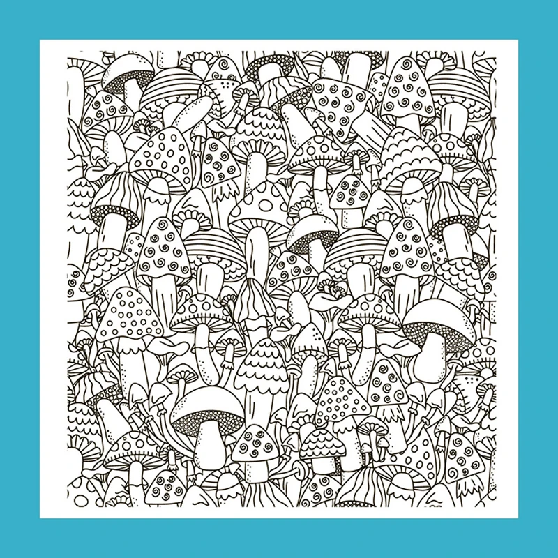 Прозрачные штампы ZATWBS с грибовидным лесом для рукоделия скрапбукинга