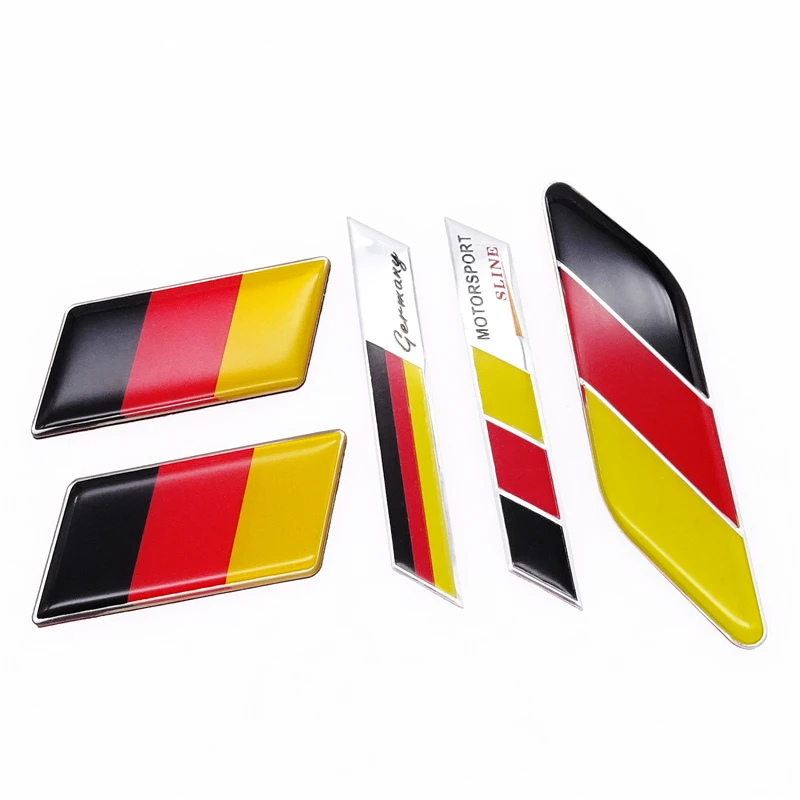 Для Benz VW Audi Гольф Пособия по немецкому языку флагом эмблема значок Deutsch передний