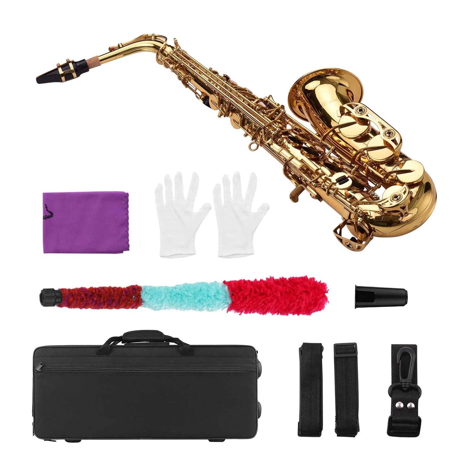 Muslady Alto Eb Tune Saxophone Gold Lacquer Storage Box Kit Musical Instrument Parts Grade Examination Beginner Learning Adult | Спорт и