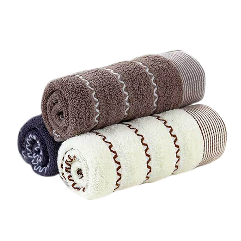 

3Pcs Cotton Face Towel Ultra Soft Highly Absorbent Supper Comfy Towel 70x33cm