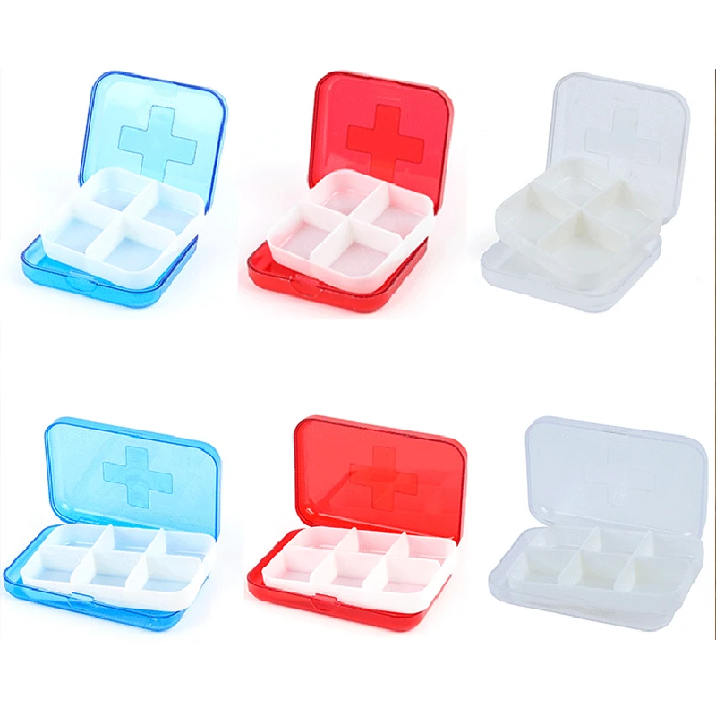 6 / 4 сетки портативная упаковка одна неделя путешествия носить медицина