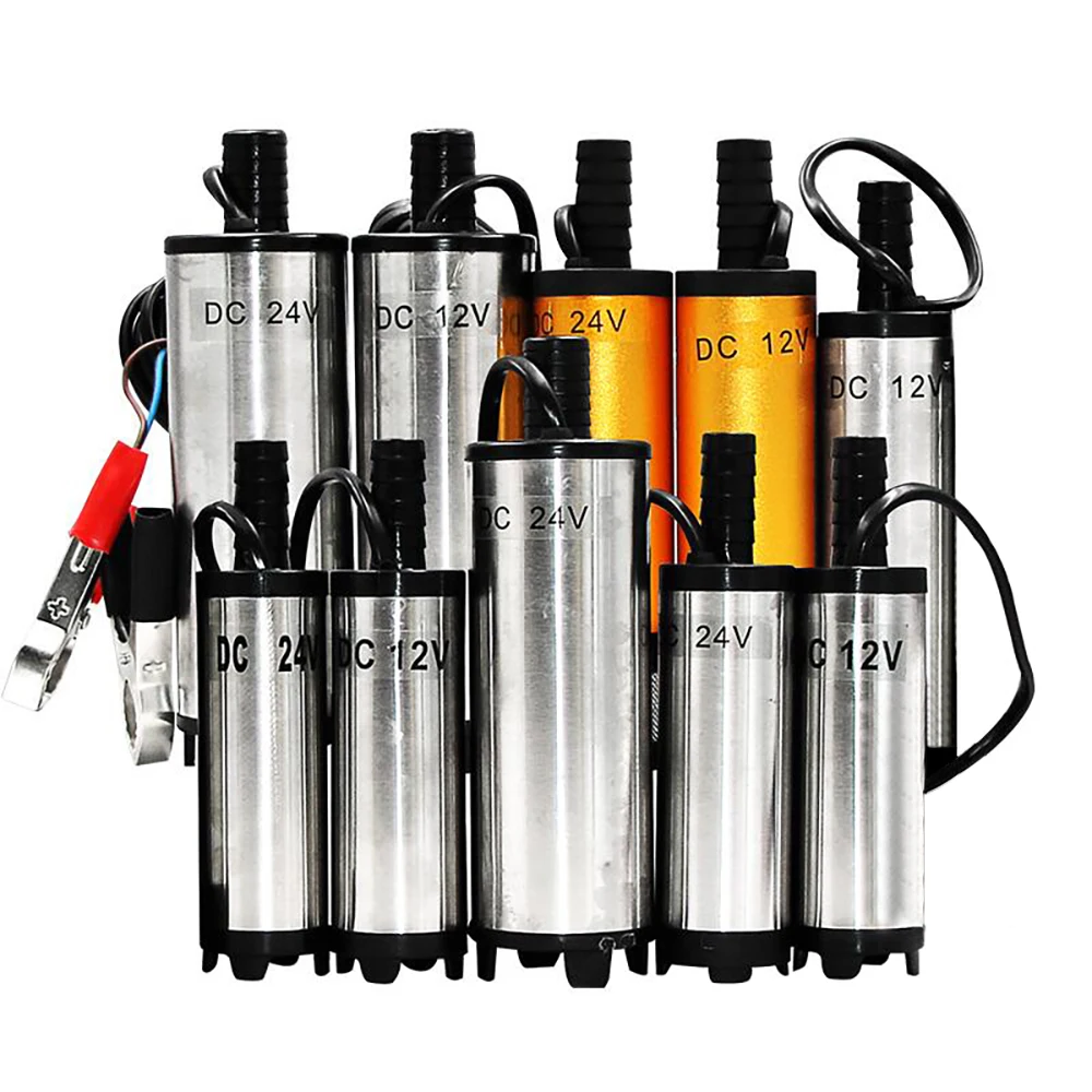 Погружной насос постоянного тока 12 В 24 водный масляный дизельный