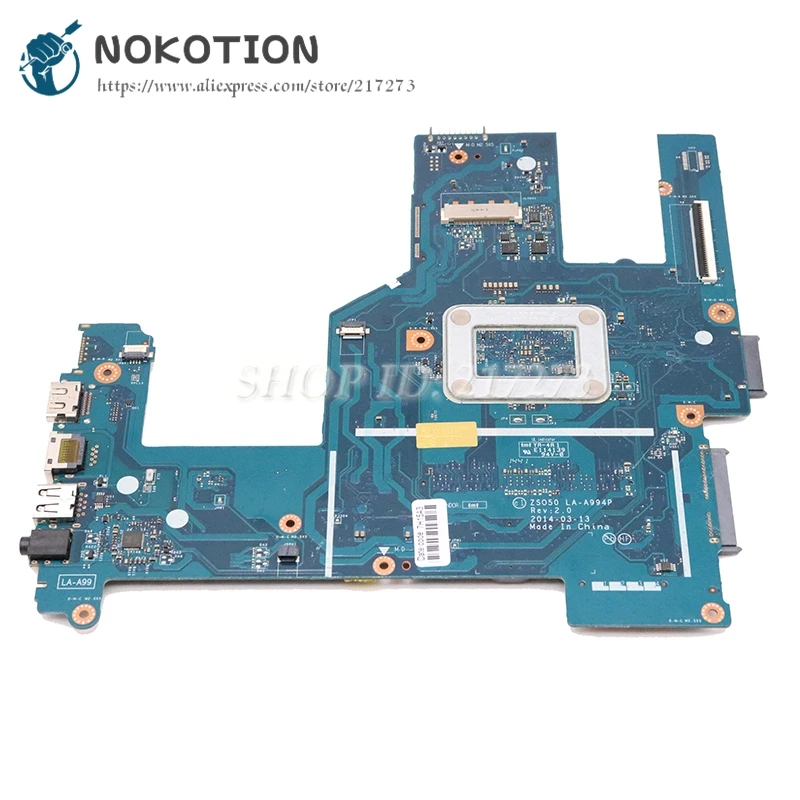 NOKOTION 788289-001 788289-501 для hp павильон 15-R Материнская плата ноутбука ZSO50 LA-A994P N2840 Процессор DDR3L