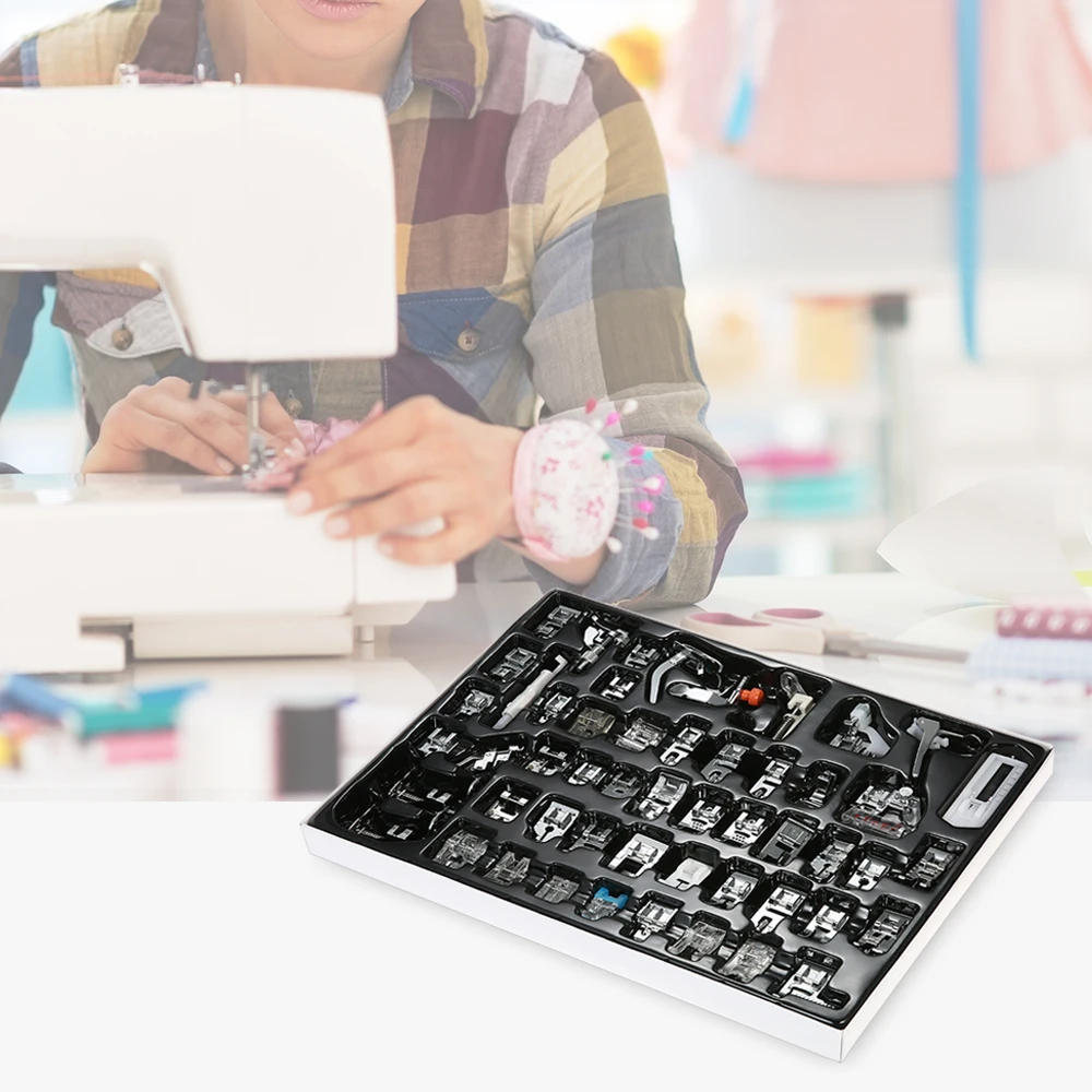 52 шт. комплект бытовых вязаных игл набор прижимных лапок для швейных машин