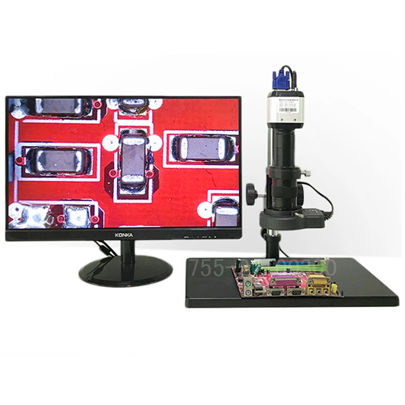 Цифровой микроскоп для электроники vga hdmi usb камера паяльный электронный