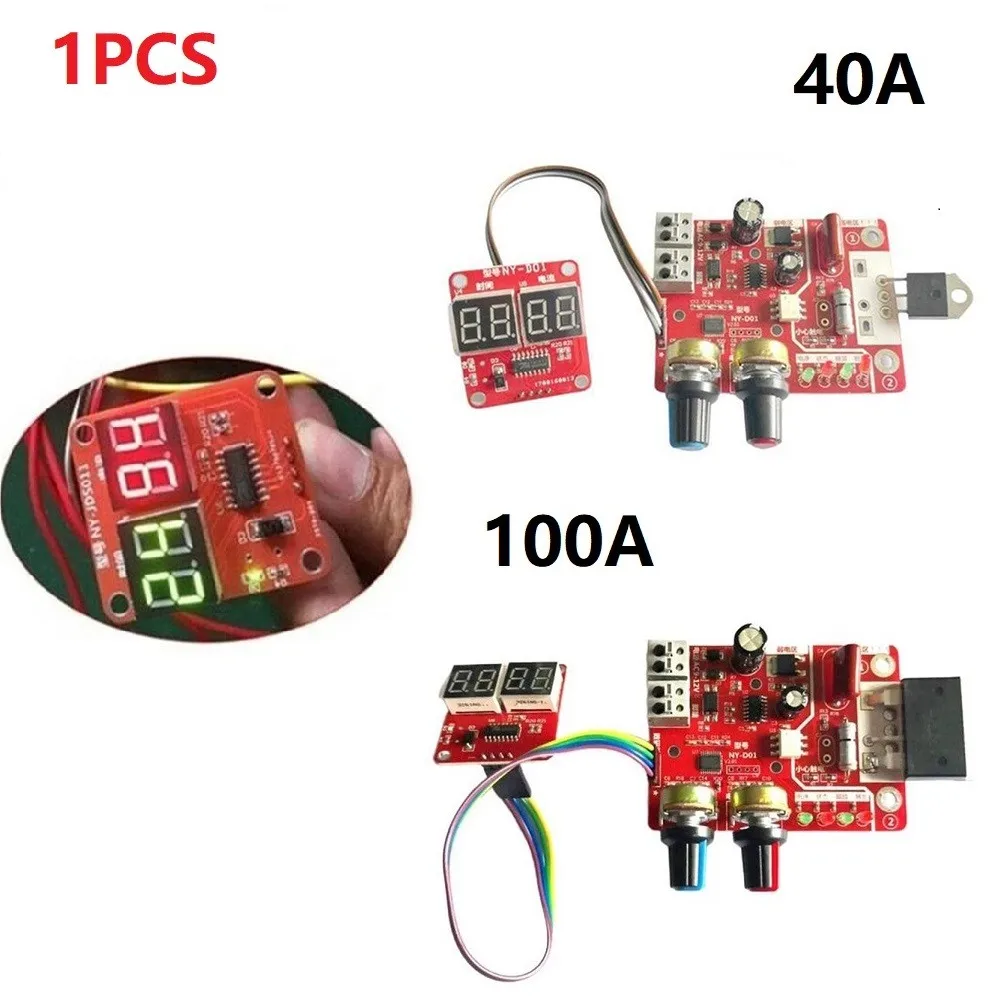

NY-D01 40A 100A Digital Spot Welding Machine Control Board Digital Display Spot Welding Time And Current Transformer Controller