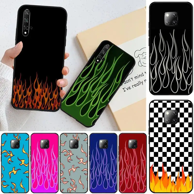 Ivits Cool flame мягкий силиконовый черный чехол для телефона Honor 20 20lite view20 7C 8C 7A 8A 10i 20i PLAY