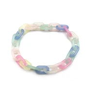 100pcslot jelly acrylic chain 914mm plastic chain buckle accessories glasses chain mask chain diy accessories