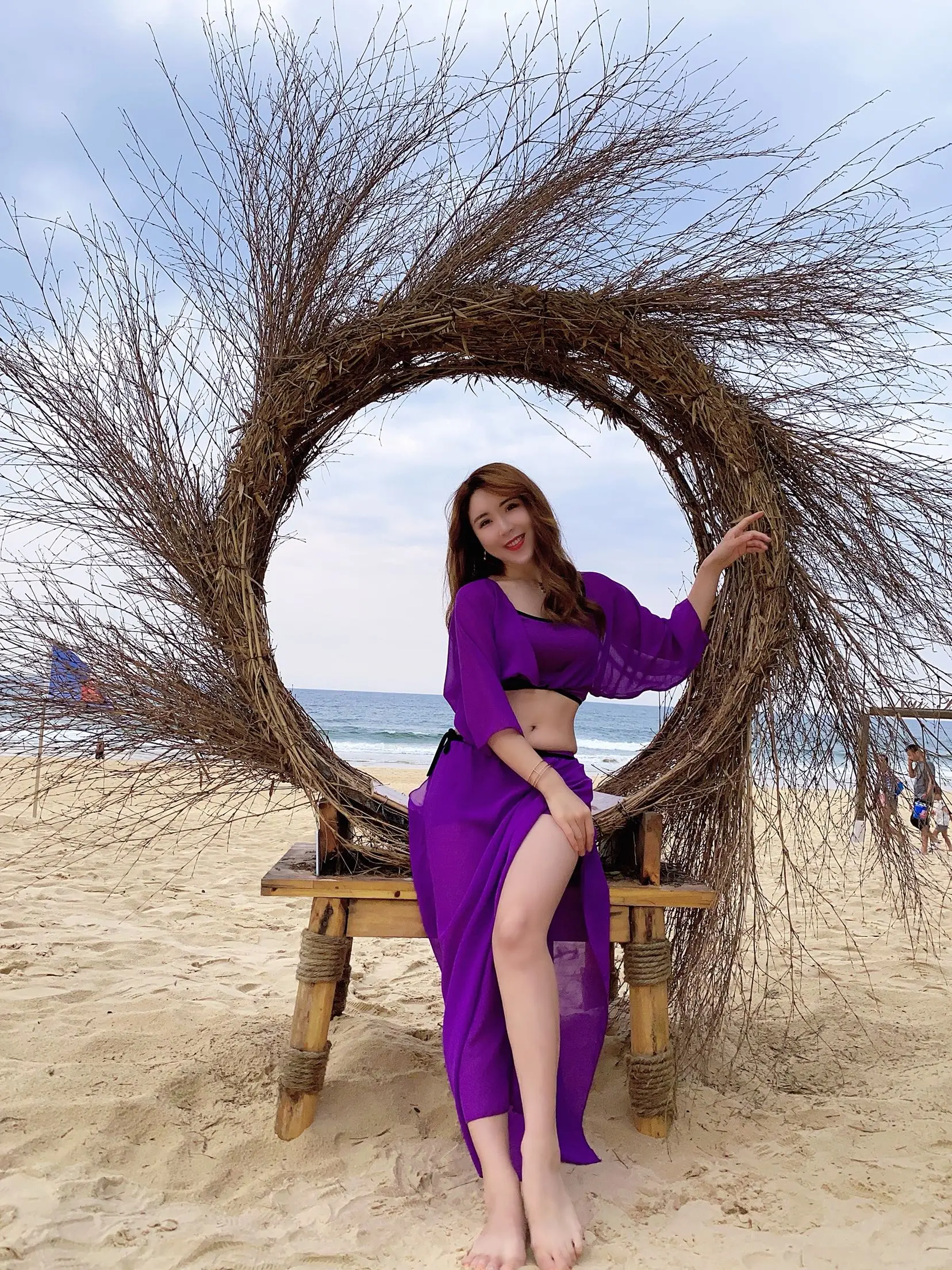 

Новое качество костюм танец живота комплект танец живота одежда одежда восточные танцы сетка фиолетовый танец набор нестандартного размера