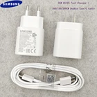 Оригинальное зарядное устройство для Samsung Galaxy S20 PlusS20 FE, 25 Вт, USB PD, Адаптивное быстрое зарядное устройство для Galaxy Note 10 Plus M31s