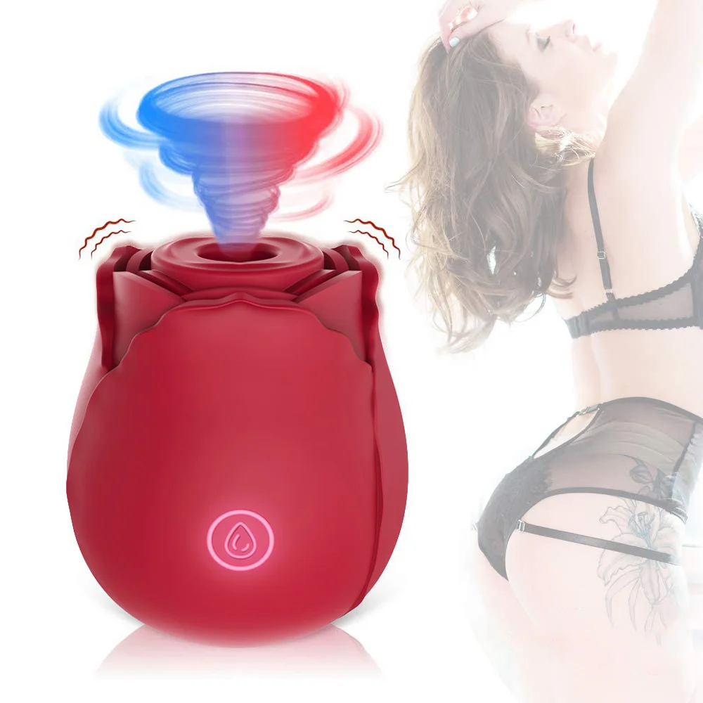 

Clitoral Sucking Vibrator Intense Suction Tongue Lick Clit Stimulator Nipple Massager Sex Toys For Woman Oral Sex Rose Vibrator