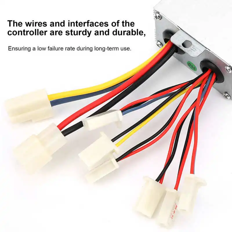 Электрический велосипед 24V 500W Матовый контроллер с изображением ломаной линии