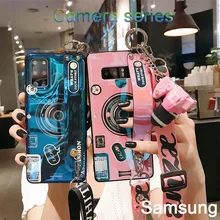 Phone case applicable to Samsung A30 50 51 60 70 71 80 90 S E note 8 9 10 20 Pro retro camera Blu-ray mobile phone shell tide