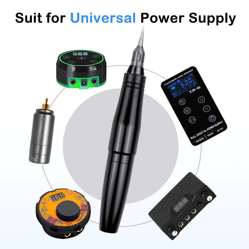 

Newest Tattoo Machine Powerful Coreless Motor RCA Rotary Tattoo Pen Permanent Makeup Device With Cartridge For Eyebrow Lip