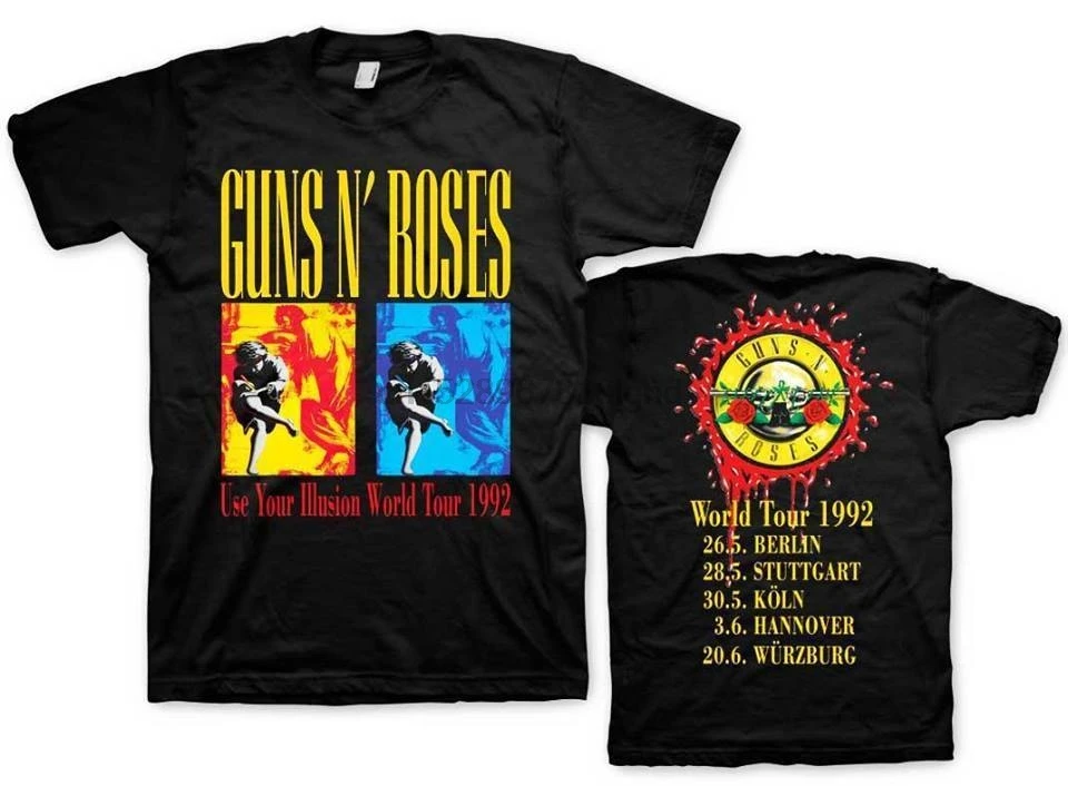 Высококачественные футболки с круглым вырезом и для мужчин guns N Roses эксклюзивные