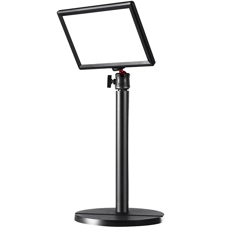 

VIJIM K3 3200K-5600K LED Video Light Extendable Desktop Stand Soft Panel Fill Light for Streaming Record Videos Video Calls