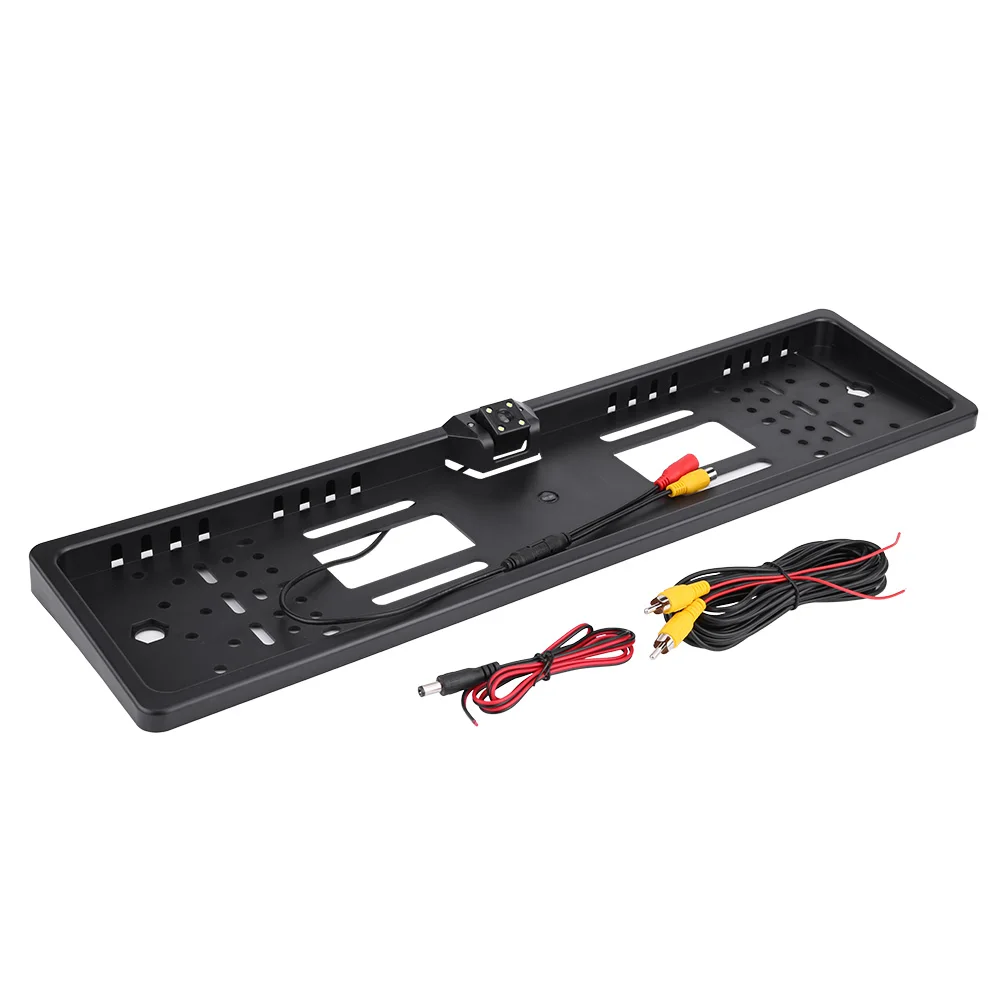 

4 IR LED 170°Wide Angle Car Reaview Reverse Backup Night Vision Camera W/ License Plate Frame
