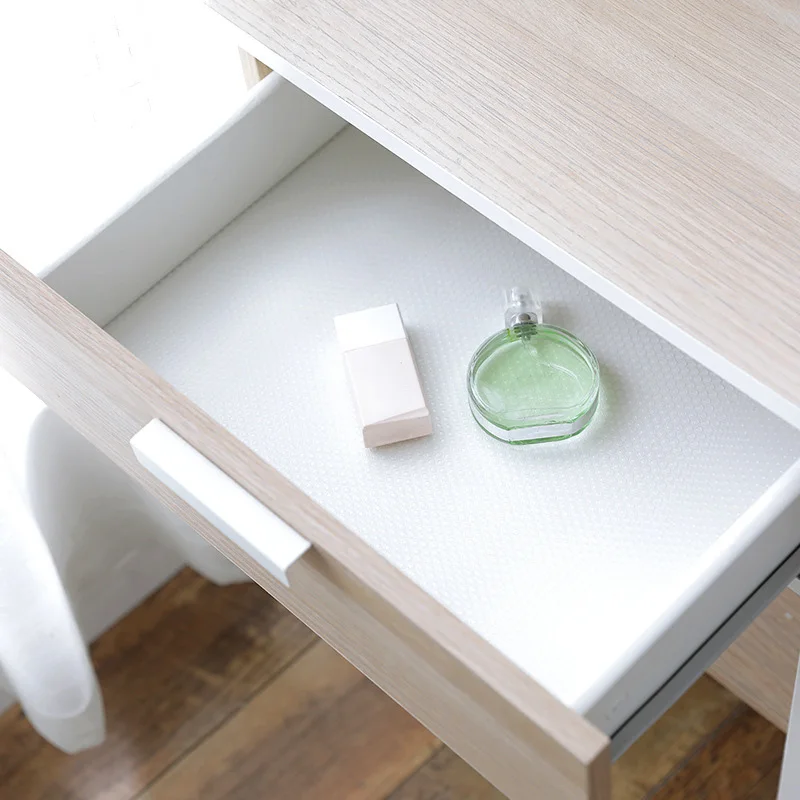 

1 Pcs Drawer Liner Cabinets Pad Mat Transparent Non Slip For Wardrobe Cupboard Kitchen DSD666