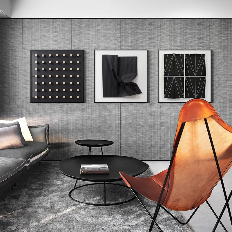 

Abstract Wall Art Simple Sofa Backgrand Home Decor Photo Waterproof Ink Combination Square Poster for Living Room Unframe