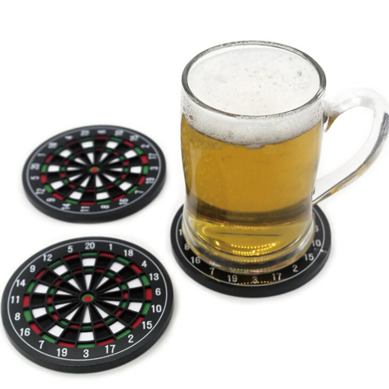 4 шт мини коврик для кухонного стола посуда Дротика доска стиле чашки Мышь