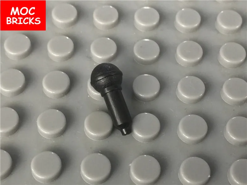 10 шт./лот MOC кирпичи сделай сам черная посуда микрофон простой размер с 90370