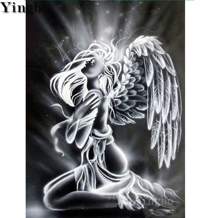 Картина ангела 5d алмазная картина полностью квадратная дрель Алмазная мозаика