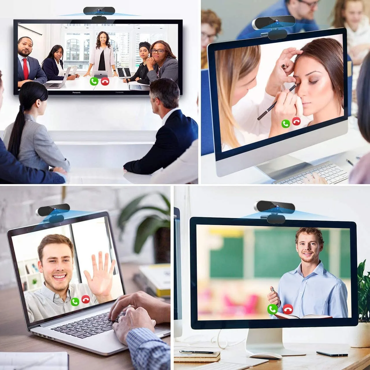 

New Computer Webcams Anti-peeping Rotatable Camera PC Webcam Autofocus Web Camera Laptop Desktop For Office Meeting Home