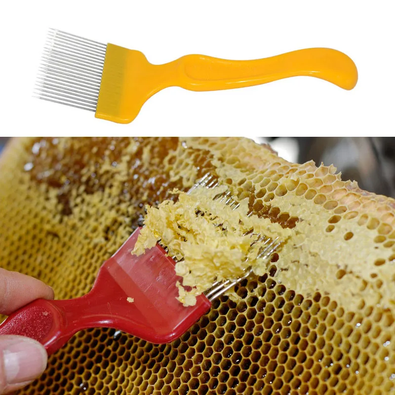 

Инструменты для пчеловодства, вилка для резки меда, 21 штифт, расческа для зубьев из нержавеющей стали, игла-вилка, скребок для пчеловодства, ...