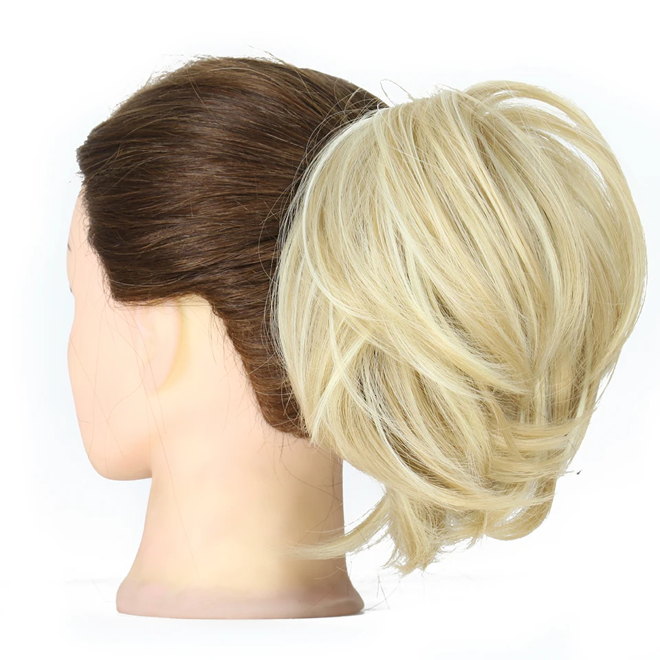 Синтетический грязный Джамбо высокий слоеный updo Волосы Резинки банты женские