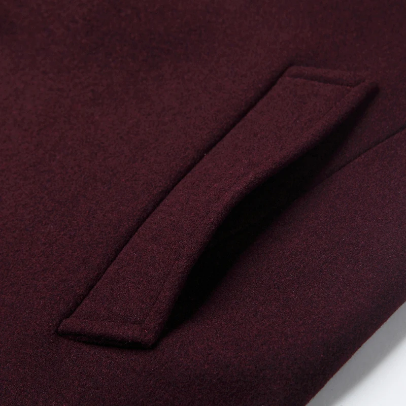 

Men Wool Blends Coats Autumn Winter New Solid Color High Quality Men's Wool Jacket Luxurious Brand Clothing