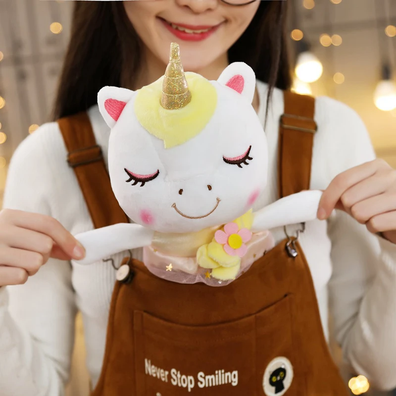

Hot New Unicorn Plush Toy Soft Stuffed Rainbow Ballet Skirt Doll Animal Horse High Quality Gifts For Children Girls