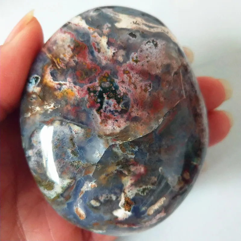Натуральные камни морская яшма пальмовые камни игрушки маленькие камни и кристаллы целебный кристалл - Цвет: A010      233g