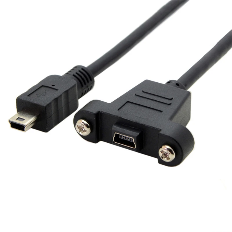 Удлинительный Кабель адаптер 30 см 50 Mini USB 5 контактов штекер гнездо со штативом