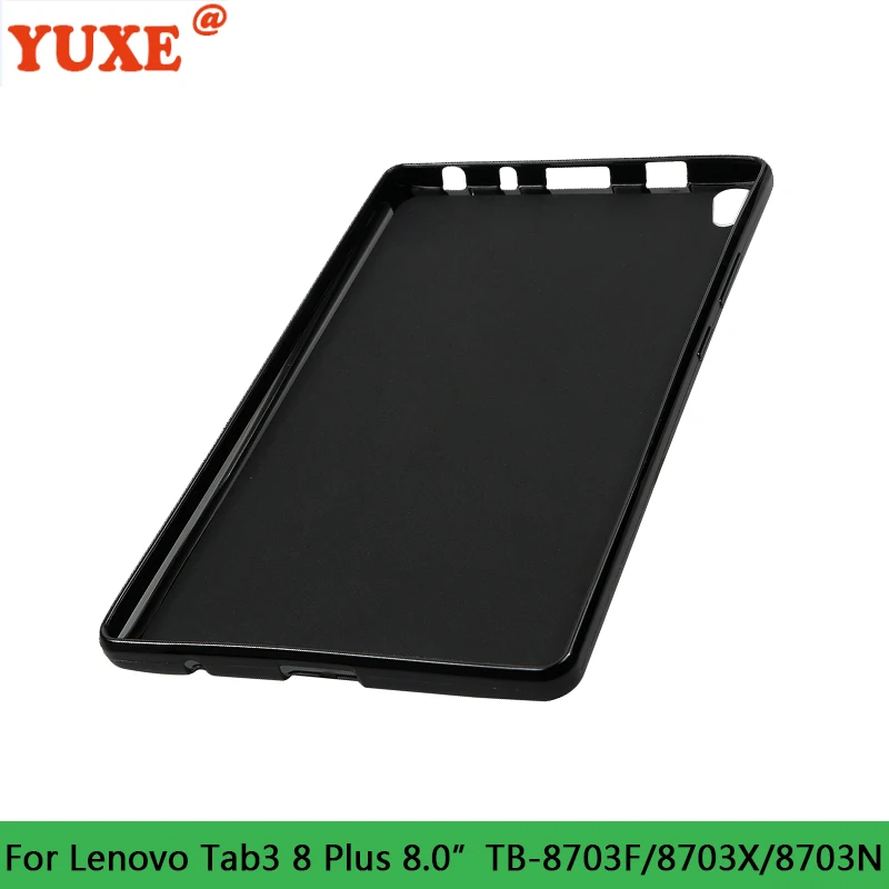 Tablet Case For Lenovo Tab 3 Tab3 8 Plus 8.0" TB-8703F TB-8703X TB-8703N 8.0 inch Funda Back TPU Silicone Anti-Drop Cover