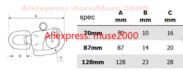 Вращающееся кольцо hooker вешалка провод Веревка Цепи разъем 8 формы D Скоба 304