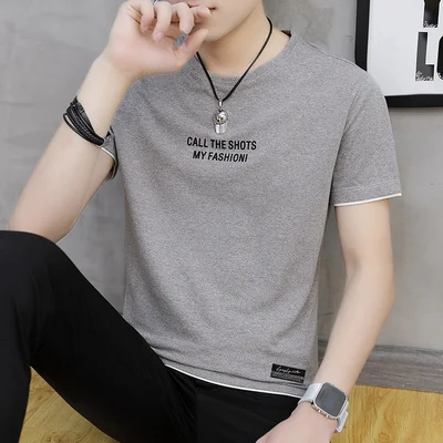 

Summer men's business casual short sleeve t-shirt 6024