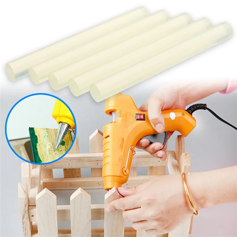 10pcs 11x100mm Hot Melt Glue Stick For Heat Pistol Glun Glue High Viscosity Glue Glue Stick Repair Tool Kit DIY Hand Tool Sticks