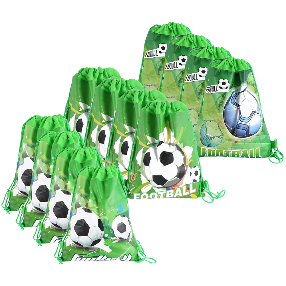 12 шт. нетканые ткани Футбол шнурок Подарочные сумки детский день рождения
