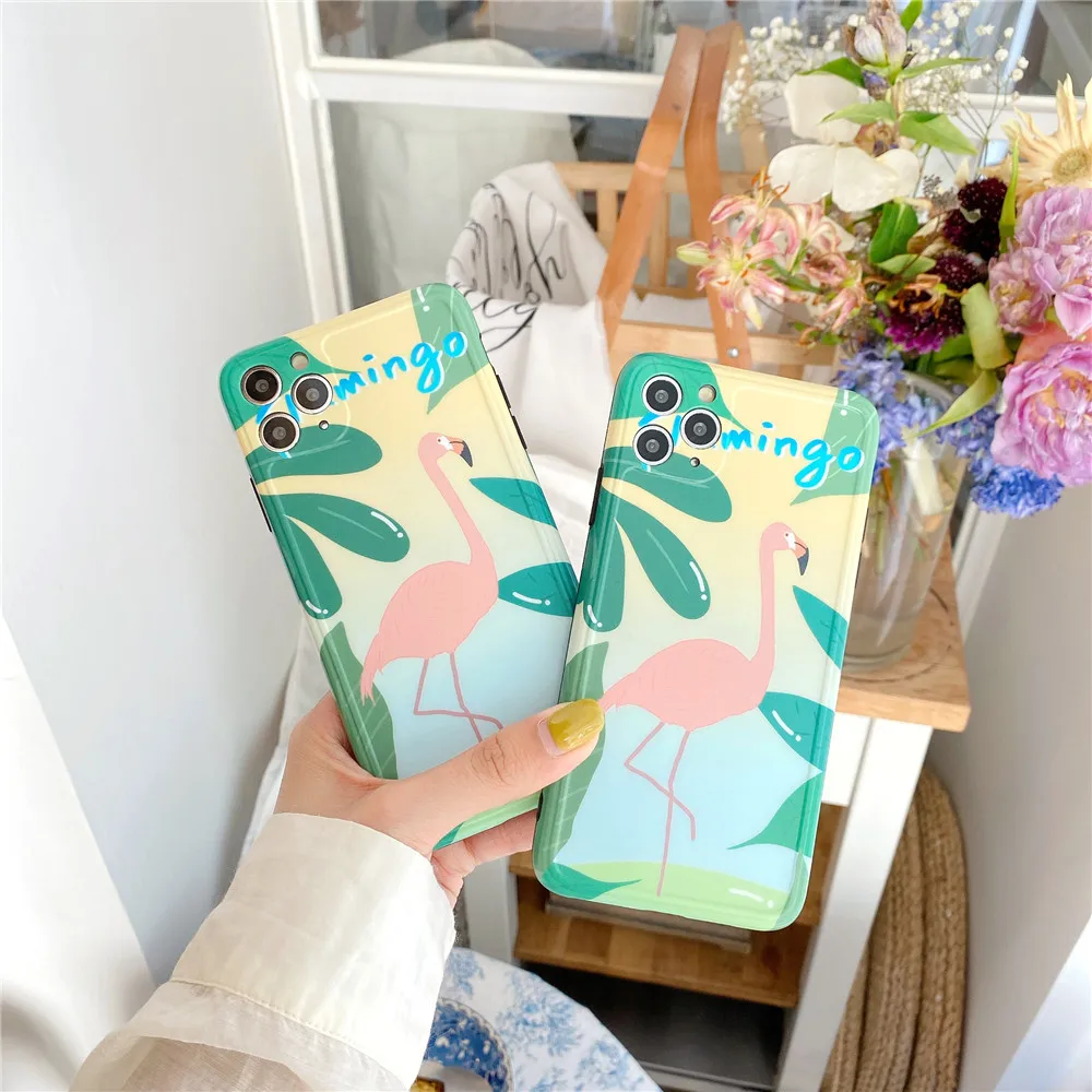 Силиконовый чехол с милыми летними цветами для iPhone X XS 7 8 11 pro Plus телефона