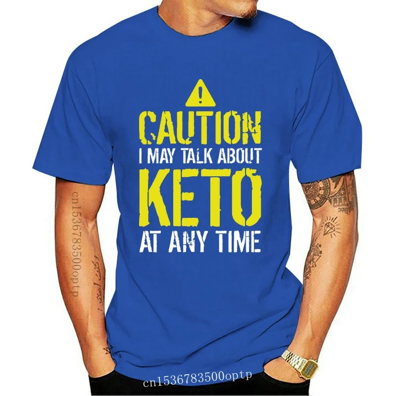 

Новое предупреждение, я могу поговорить о Кето в любое время, забавная футболка, строя, весна-осень, облегающая футболка с изображением перс...