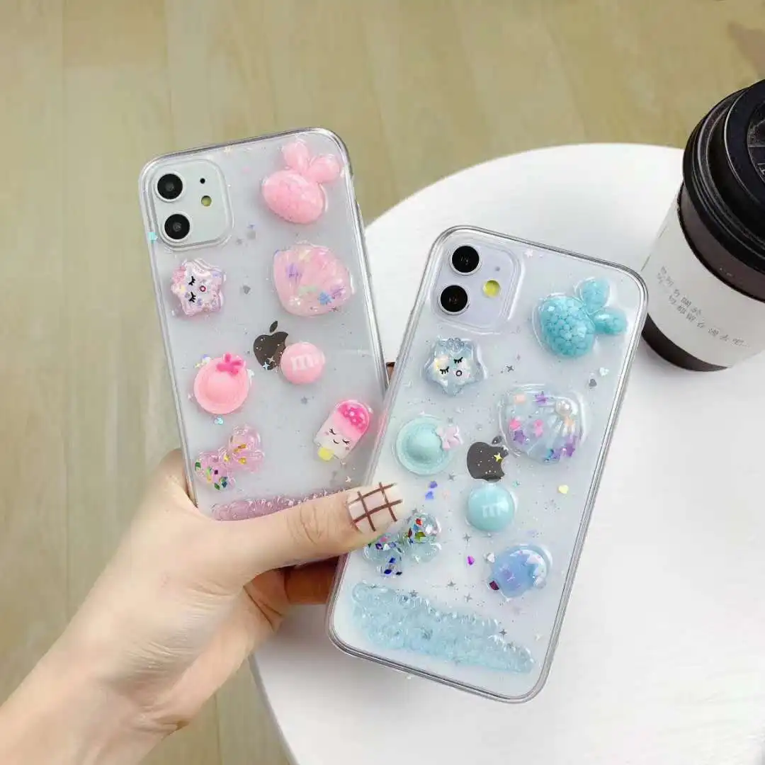 Прозрачный милый силиконовый чехол для iPhone 11 Pro Max X XS 8 7 6 plus|Бамперы| |