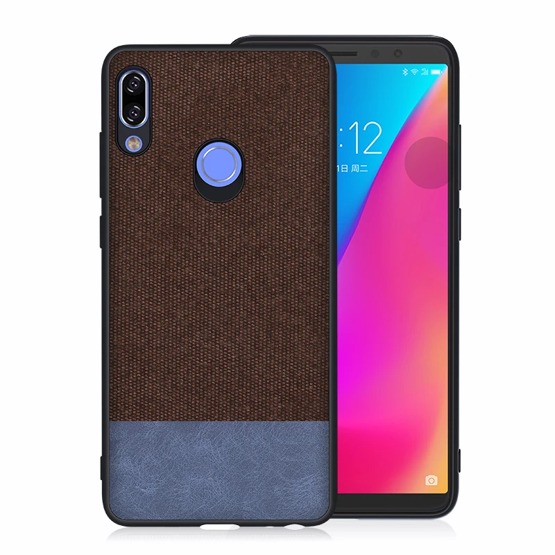 Blue Brown Для lenovo противоударный тканевый чехол на заднюю панель силиконовый мягкий защитный чехол для Z6 Pro S5 Pro K5 Pro Чехол для мобильного телефона s - Цвет: Blue Brown