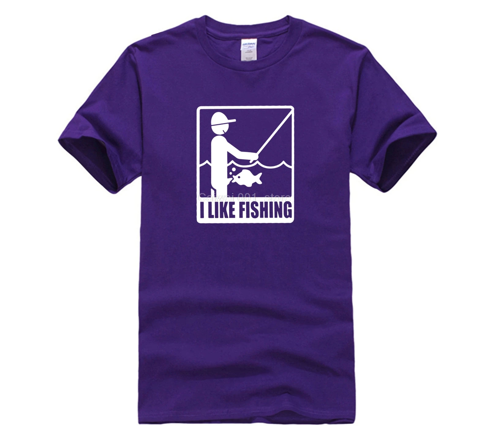 

fashion 2021 trend T-shirt EU Size I Like Fishing Angler Angling Adult Design Soft Breathable Hot men's fun casual print T-shirt