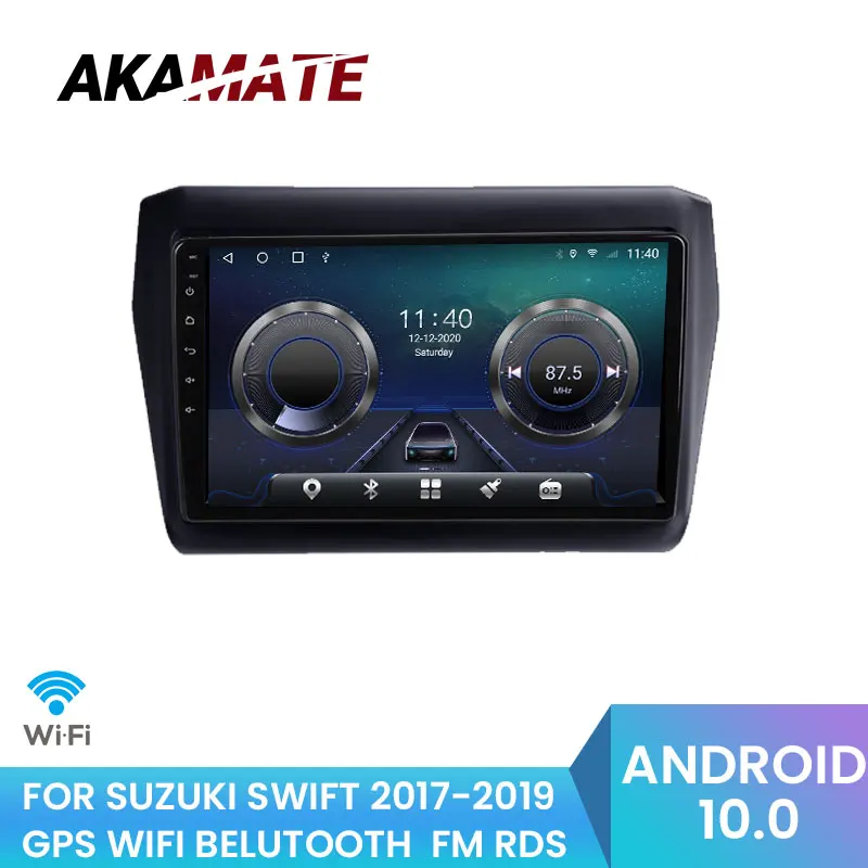 

AKAMATE Android 2DIN Car Radio Car Multimedia Player Touch Screen GPS WIFI Bluetooth RDS IPS For SUZUKI SWIFT 2017-2019 Car