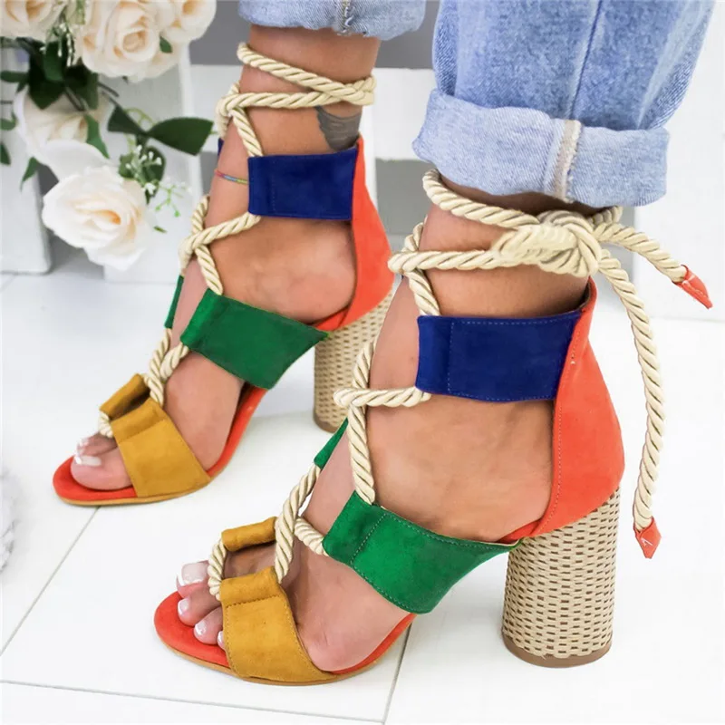 High heel 2 SHUJIN sandalia feminina; летние женские босоножки; женская пляжная обувь; удобные босоножки на платформе; женские босоножки на высоком каблуке - Цвет: High heel 2