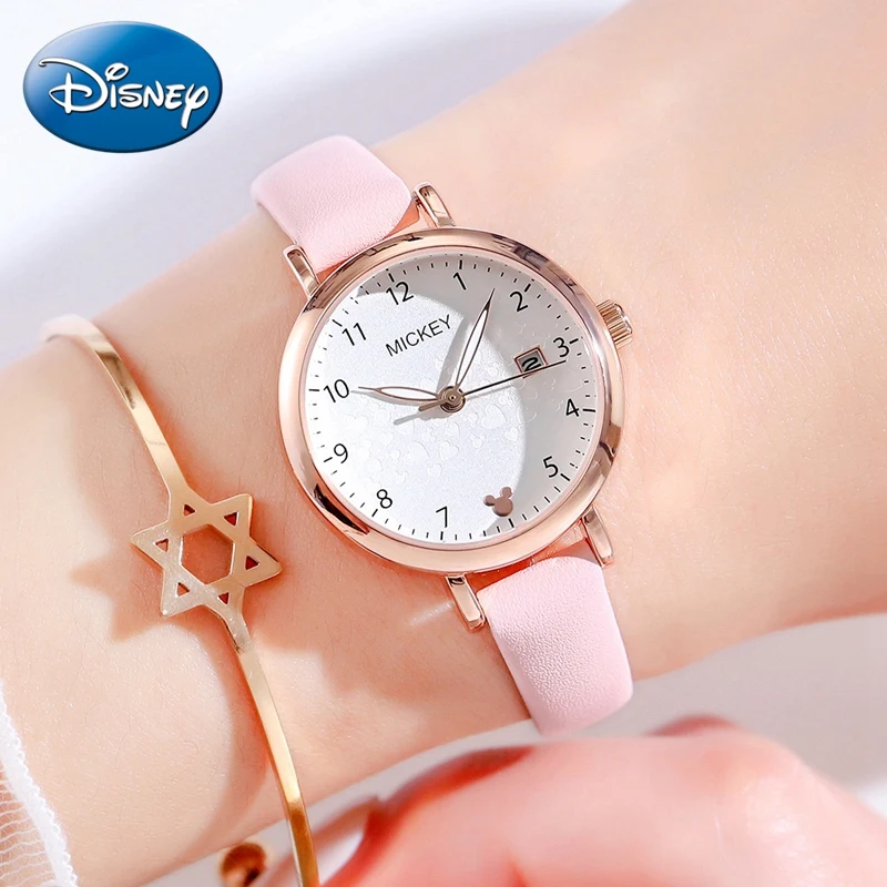 New Young Lady Small Watch Girl Beautiful Fashion Kids Clocks Calendar Luminous Hands Heart Woman Watches Ladies Hour Child Gift