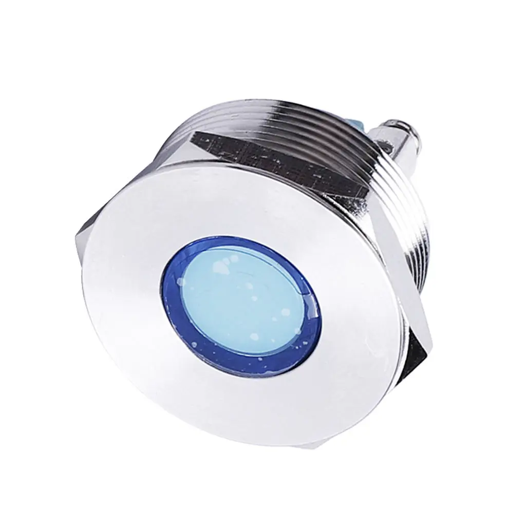 

Новый светодиодный индикатор сигнасветильник 25 мм резьба Металл 12В Панельное крепление